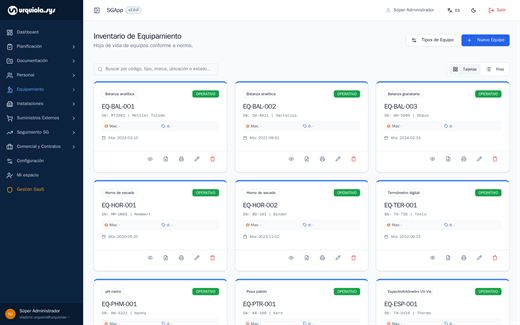 Inventario de equipos