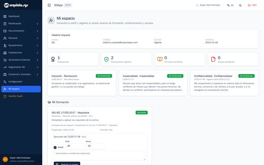 Mi espacio (autoservicio)